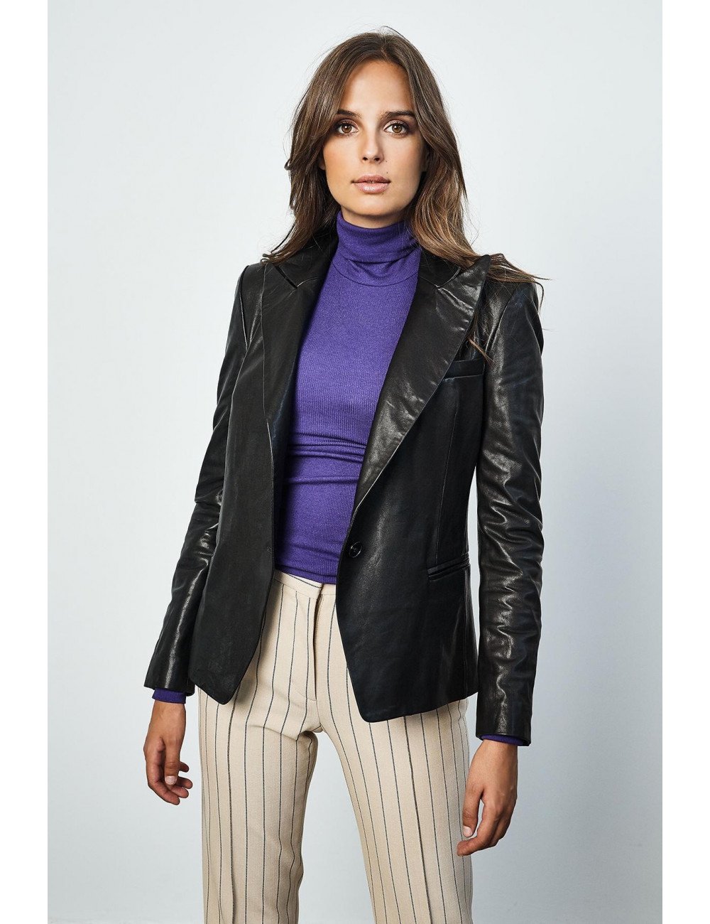 Dione leather blazer - Enes -  