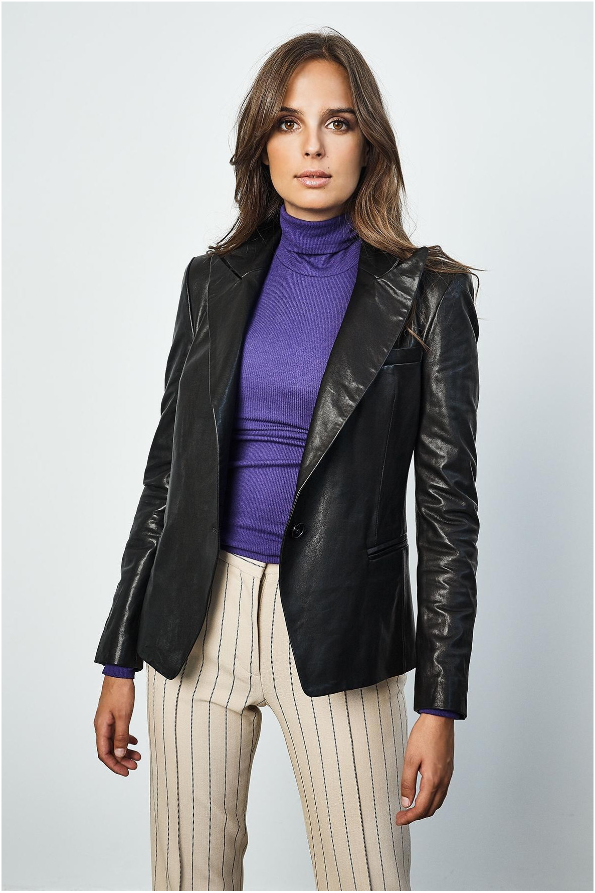 Dione leather blazer - Enes - 1 