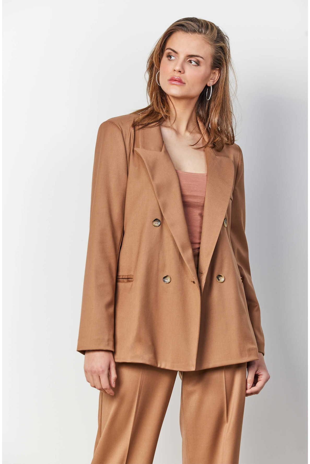 Blazer uni croisé - Love@me - 4 