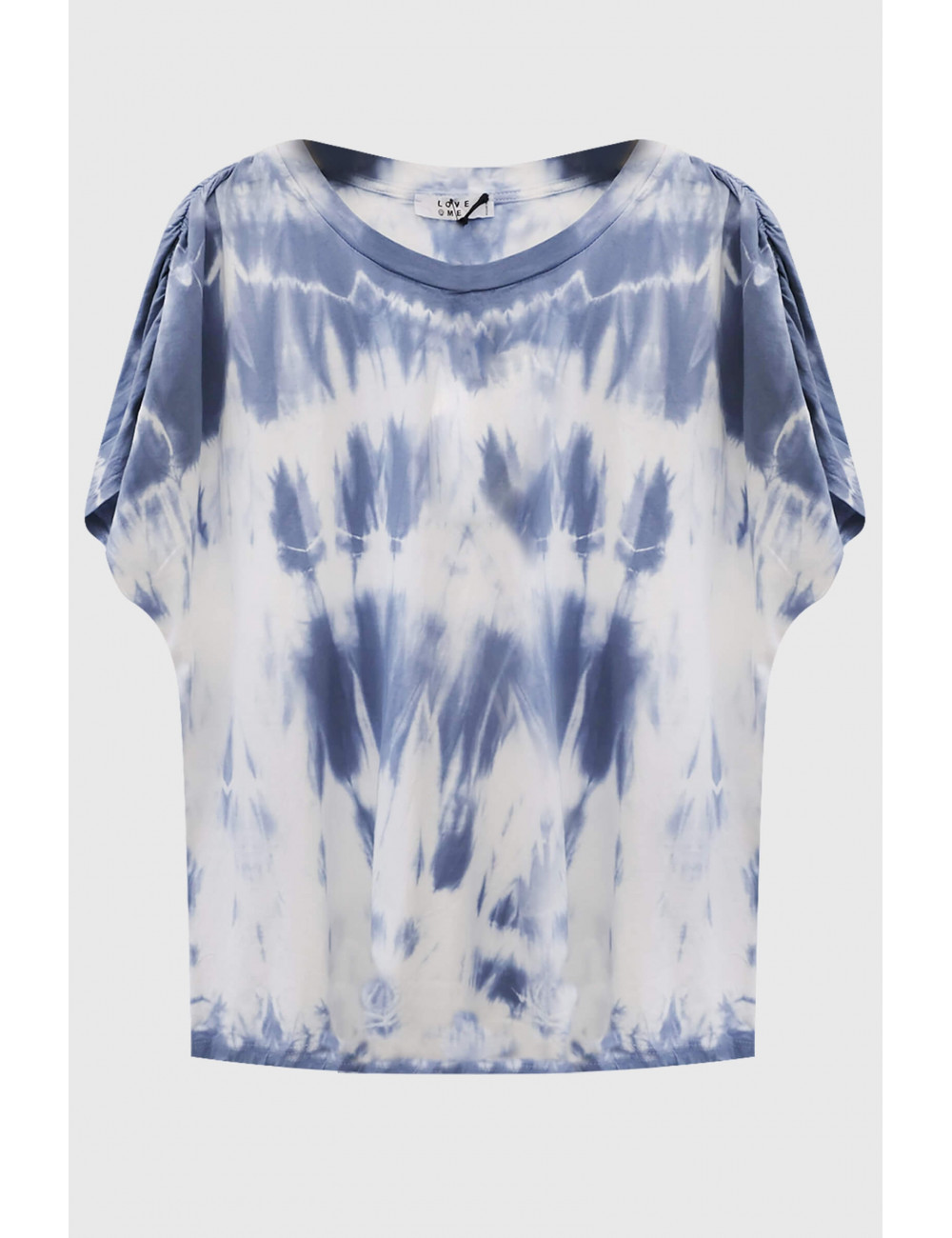 Tie & Dye verzameld t-shirt - Love@me -  