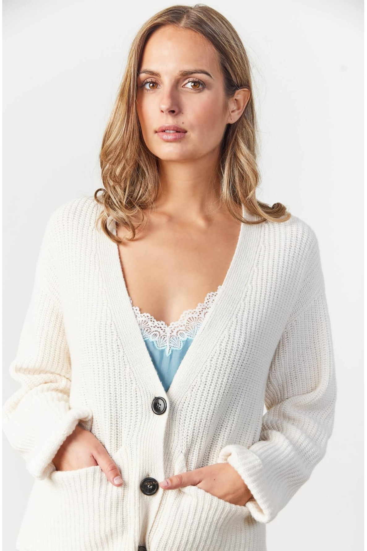 Cardigan ecru - Love@me - 2 