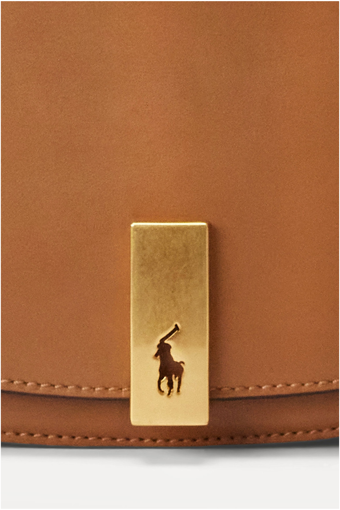 Saddle Polo camel bag