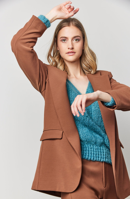 blazer oversize sans bouton - Love@me - 2 