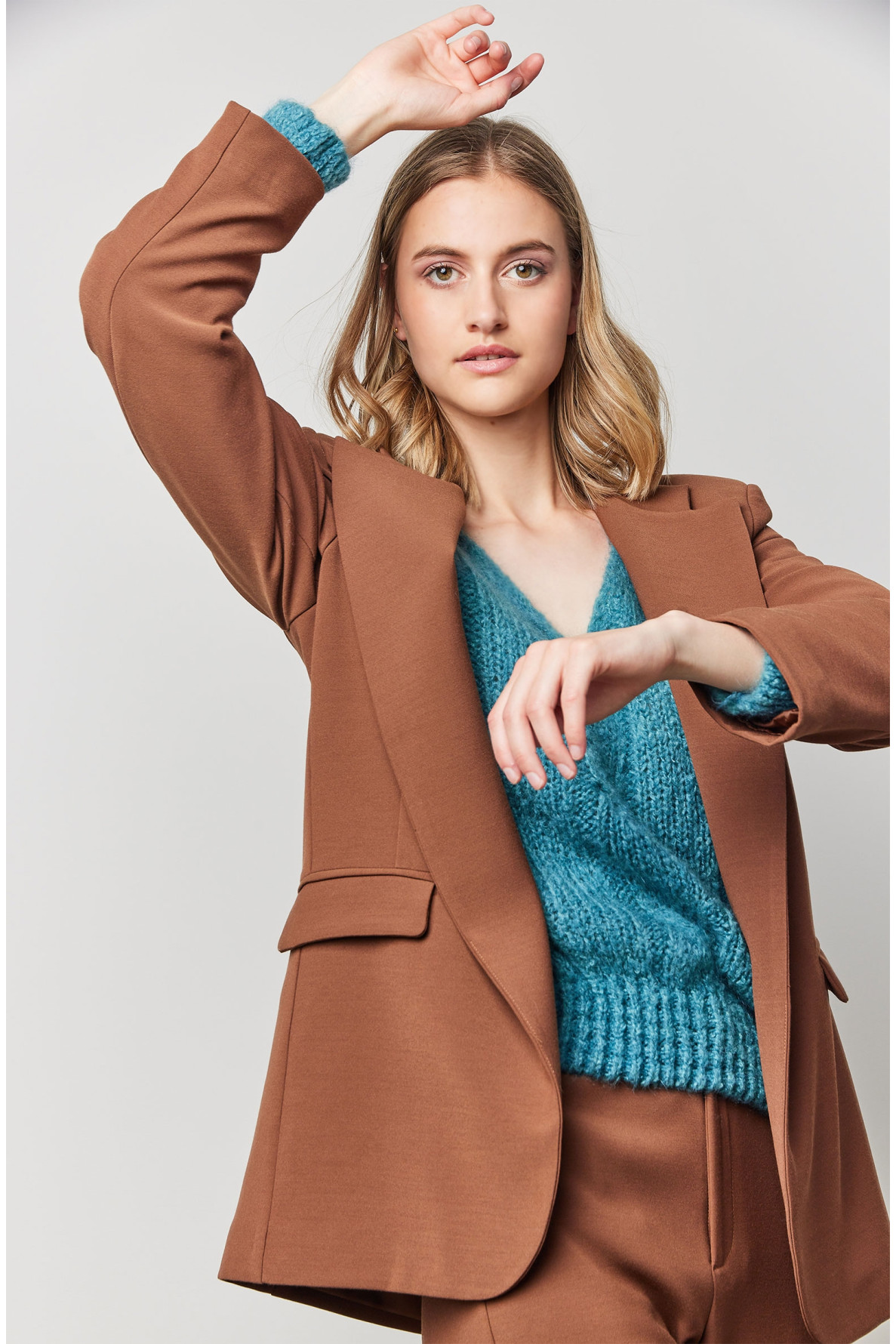 blazer oversize sans bouton - Love@me - 2 