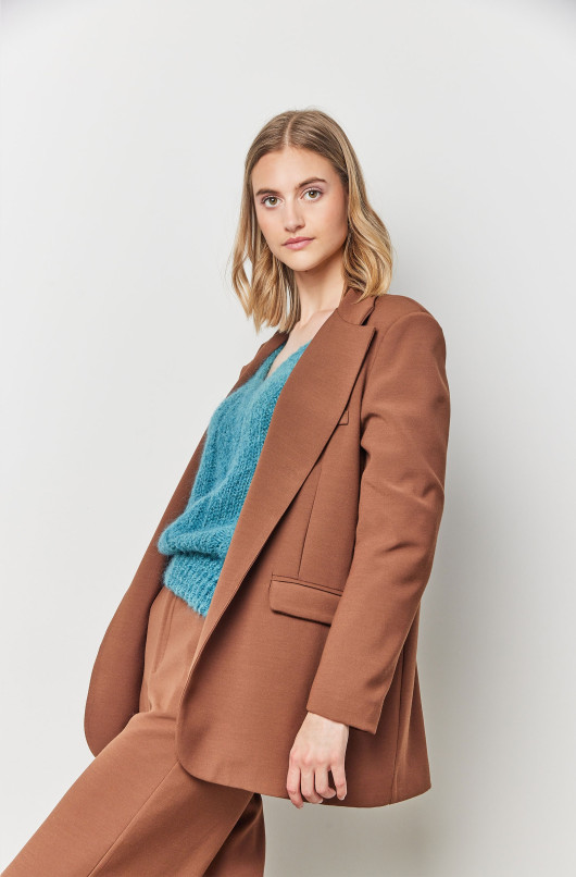 blazer oversize sans bouton - Love@me - 3 