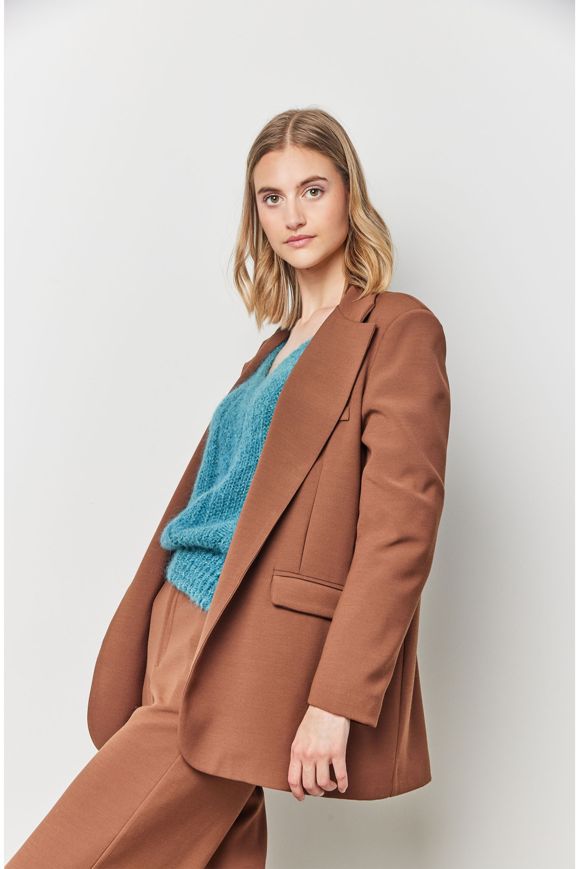 blazer oversize sans bouton - Love@me - 3 