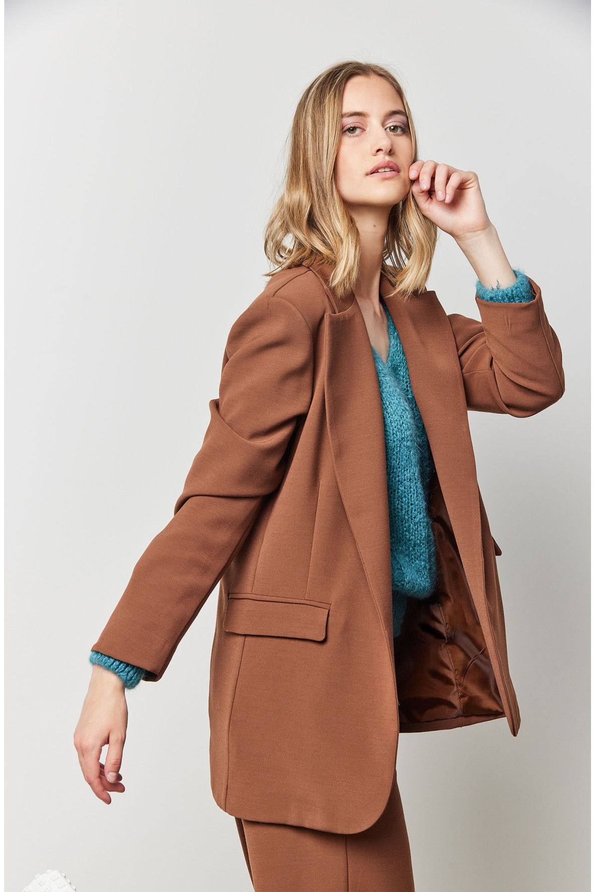 blazer oversize sans bouton - Love@me - 4 