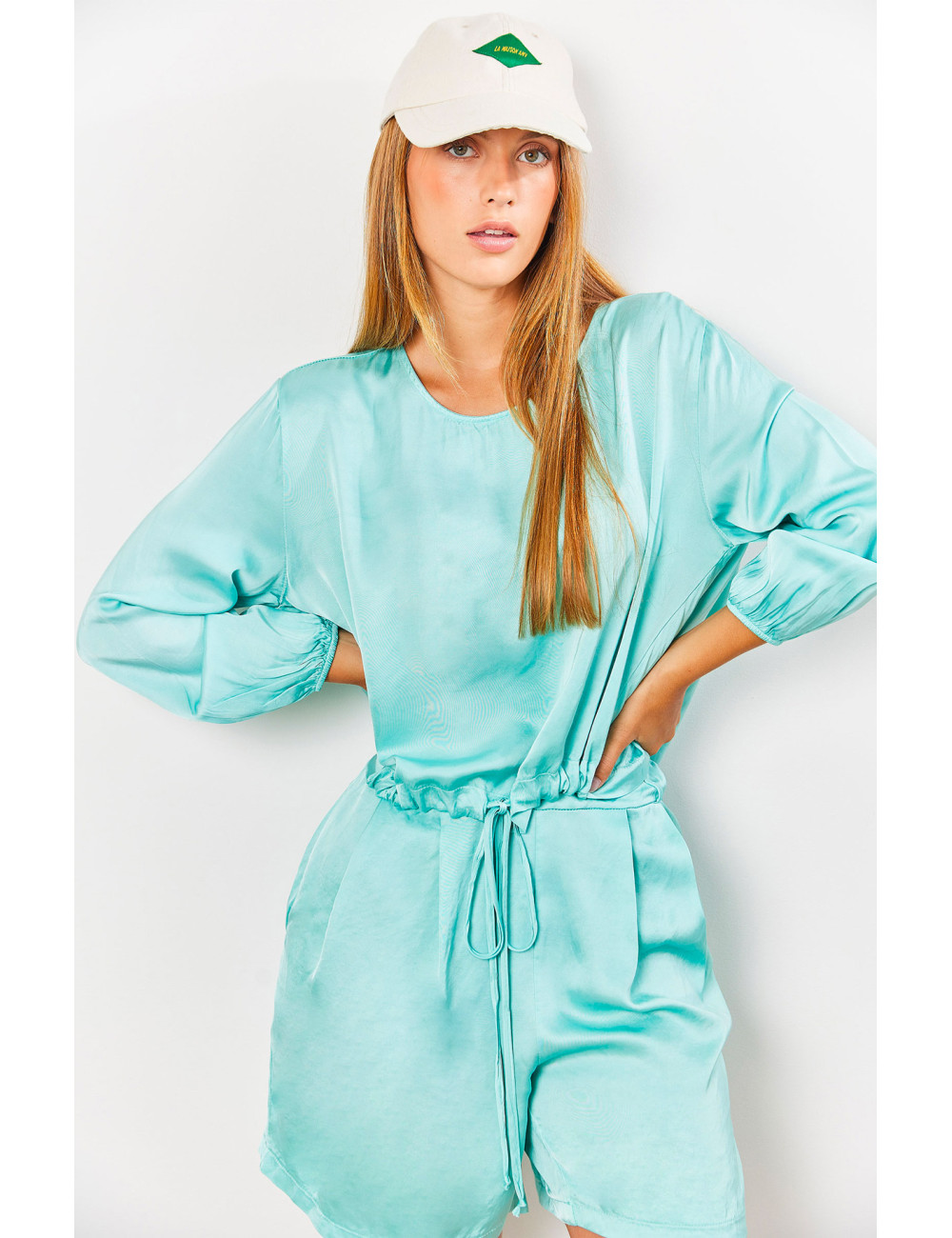 Satijnen blouse - 