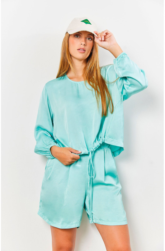 Satijnen blouse - 5