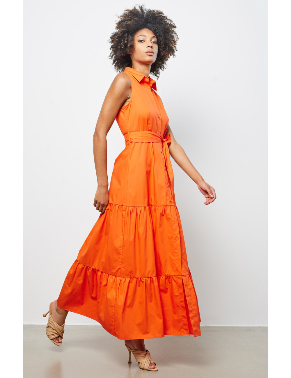 Robe Longue 3 Volants - Robe Longue 3 Volants -