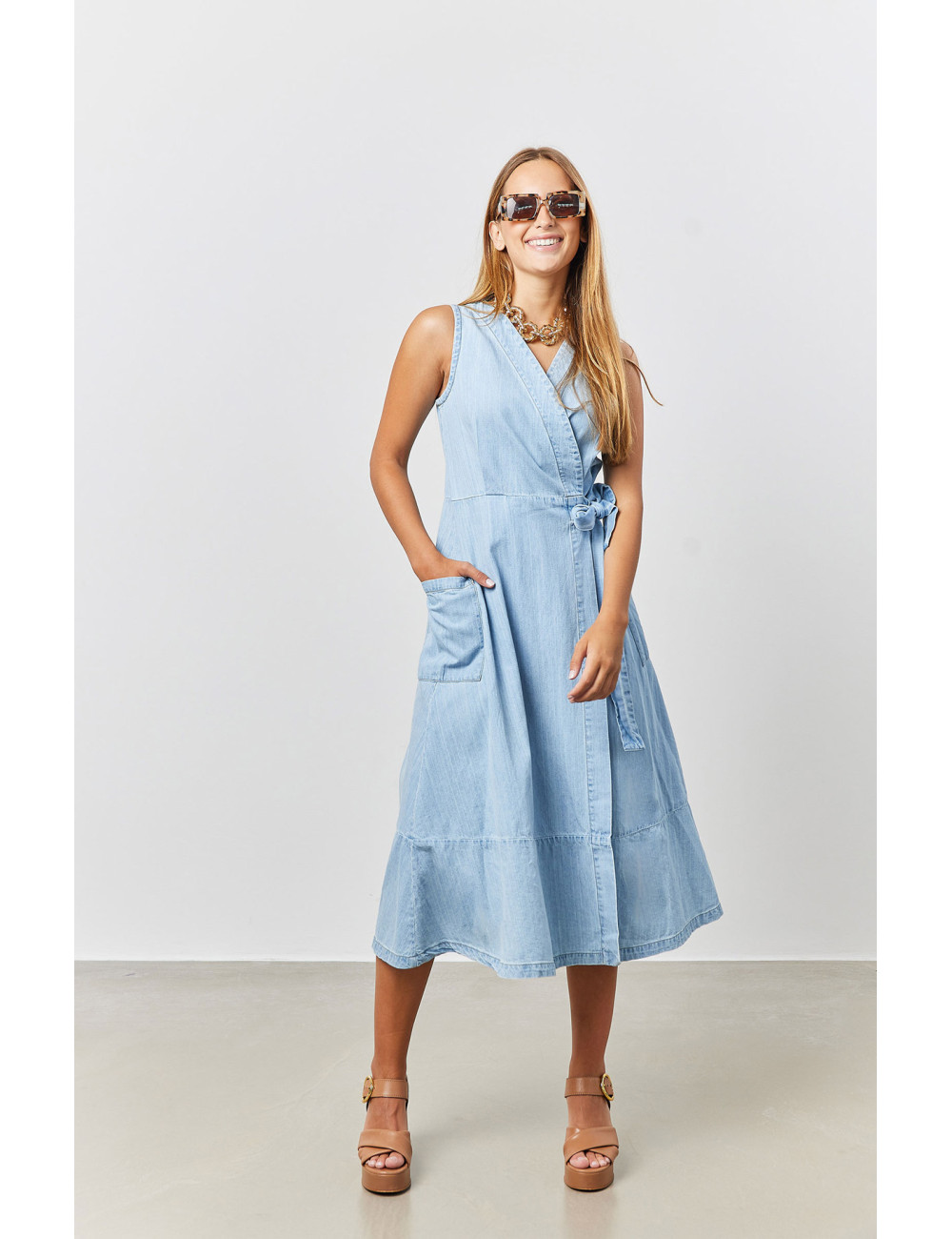 Robe Jeans Croisé - Robe Jeans Croisé -