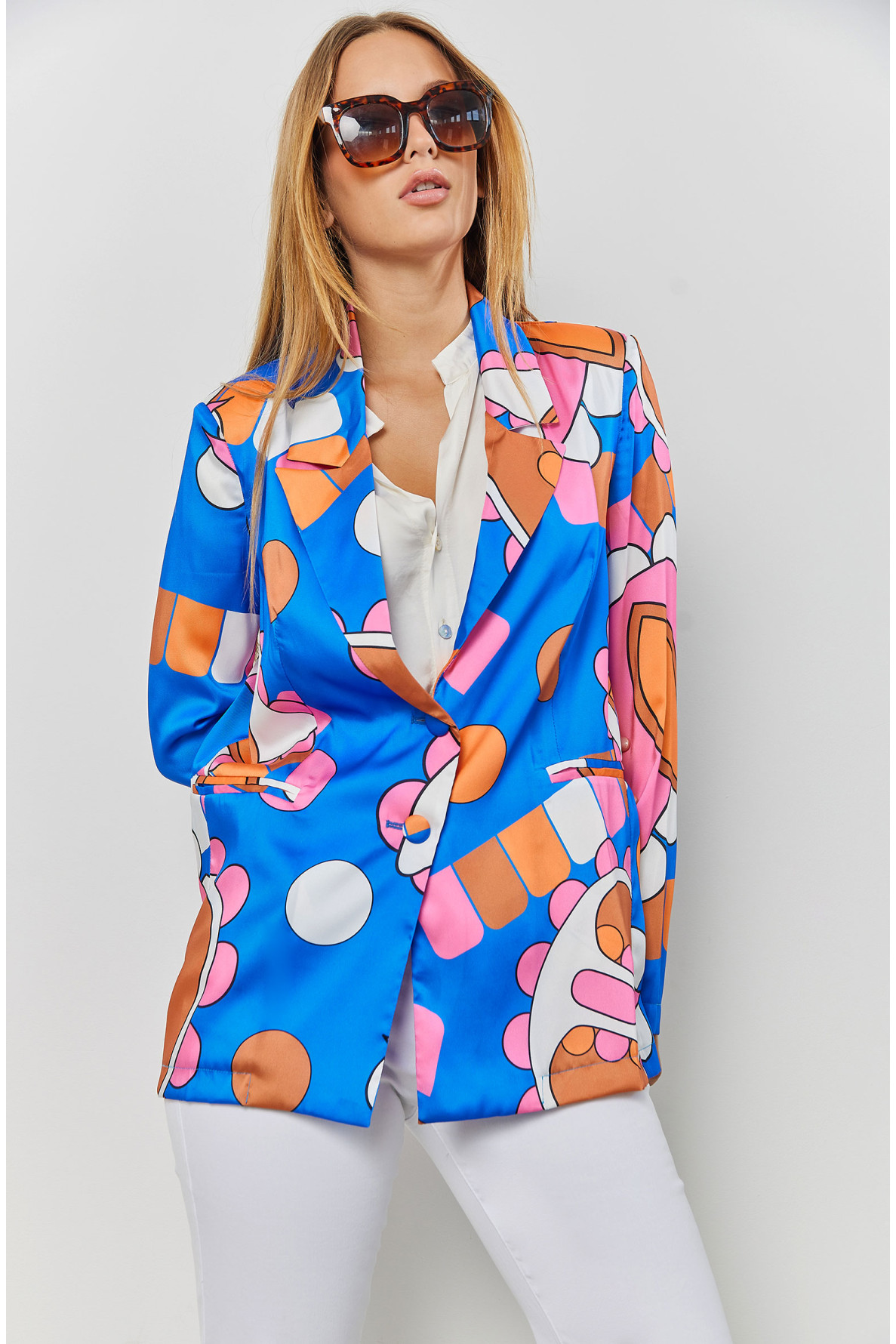 Blazer met print - 3