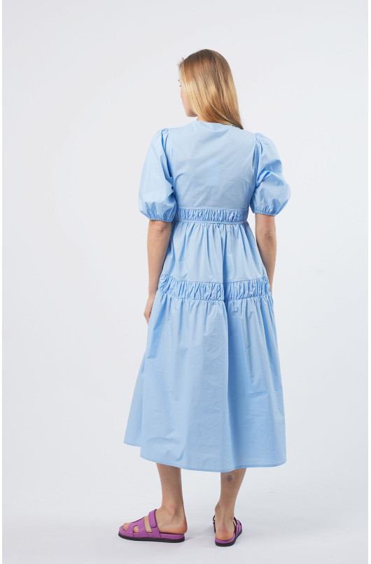 Puff Sleeve Dress - 4