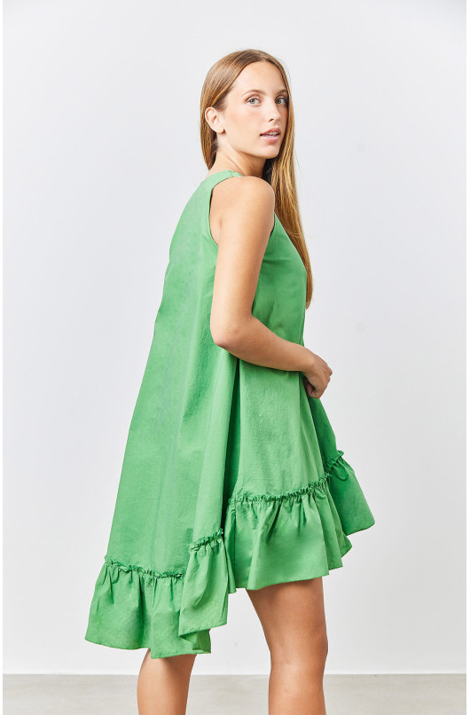 SHORT DRESS WITH RUFFLE - 2 - Love@me - 2 