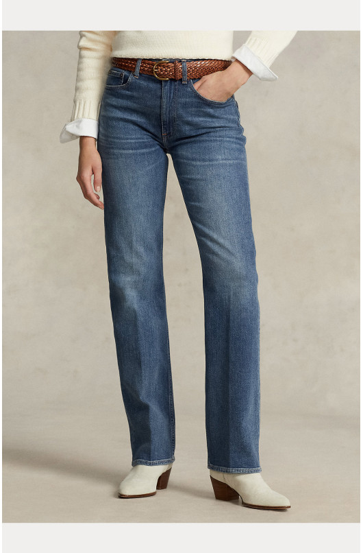 Rechte jeans met hoge taille - 1
