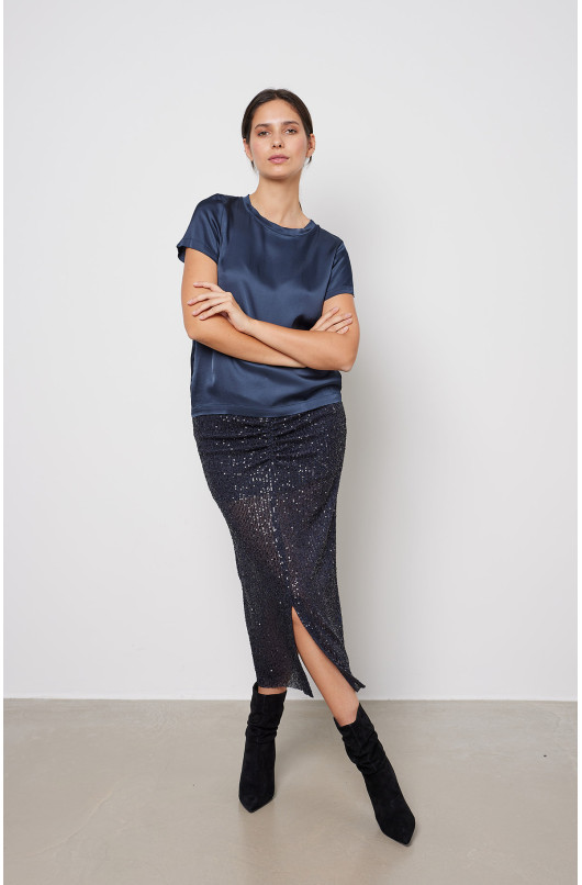jupe sequins fente dos Love me No Concept Stores