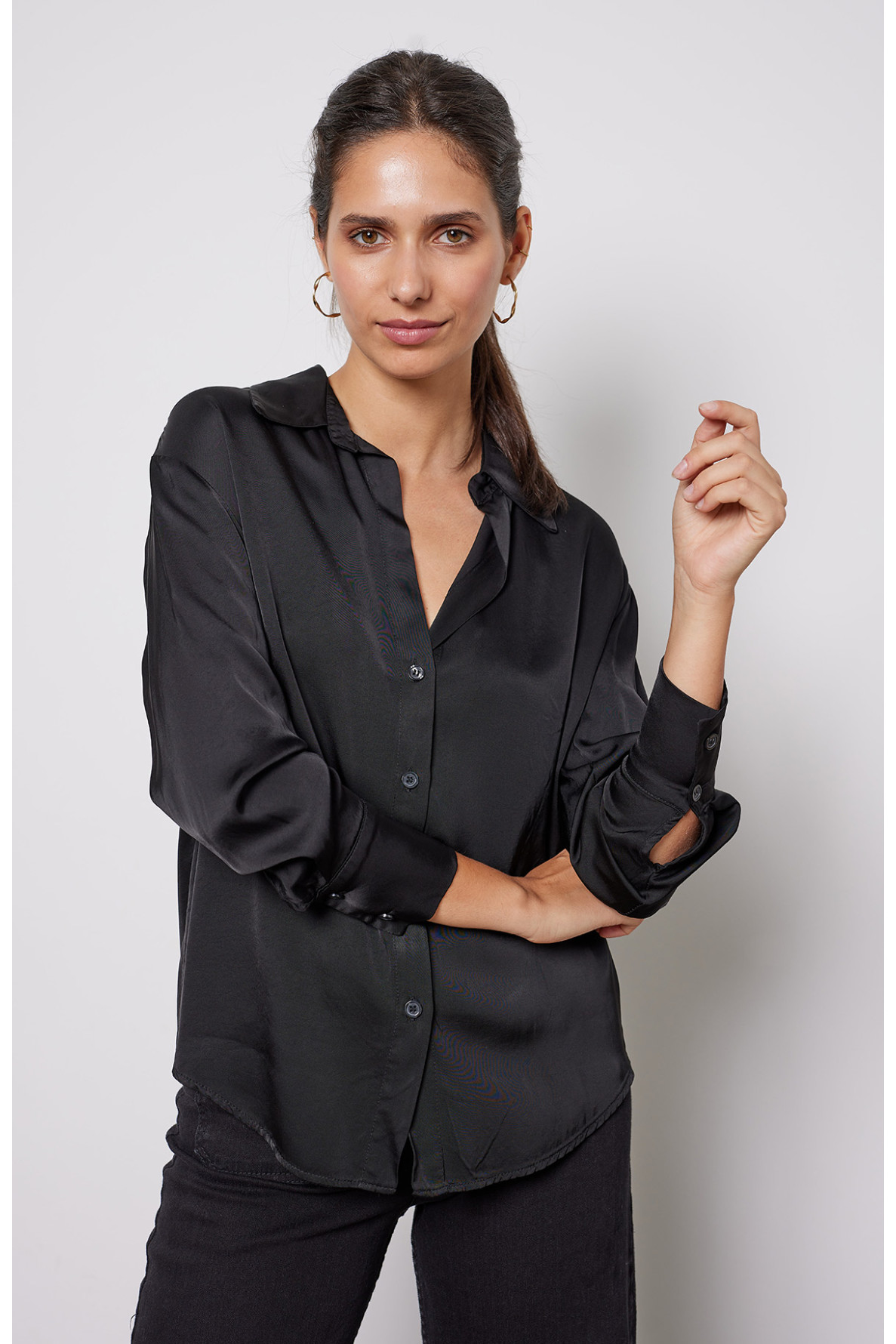 CLASSIC SATIN SHIRT - 8