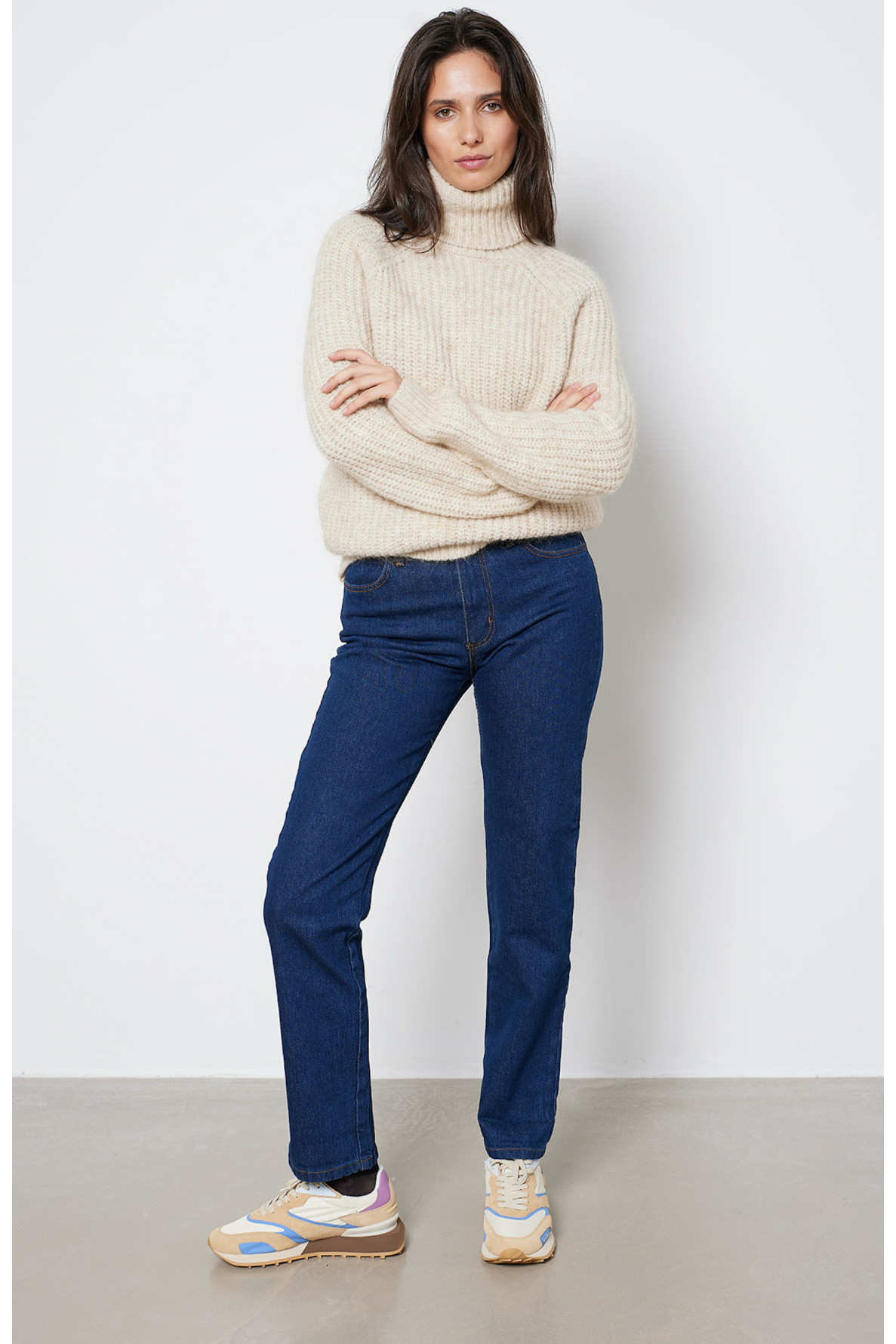 JEANS DROIT BLEU - 2