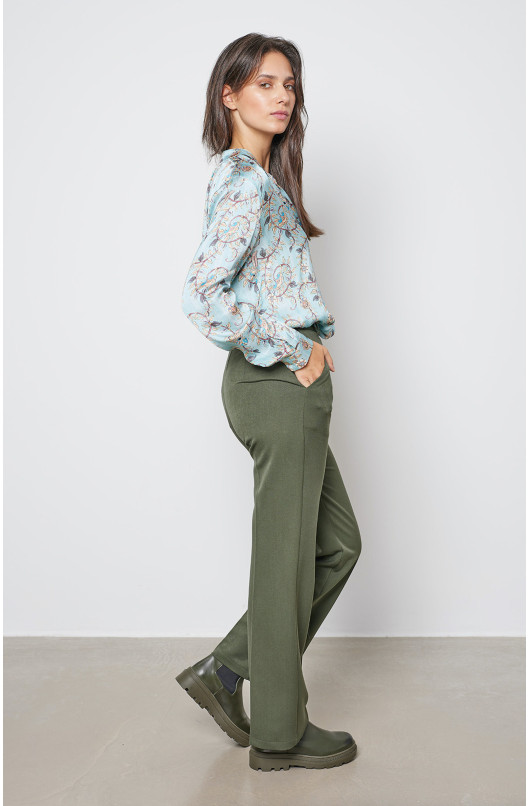 CITY STRAIGHT PANTS BUTTON - 1 - Love@me - 1 