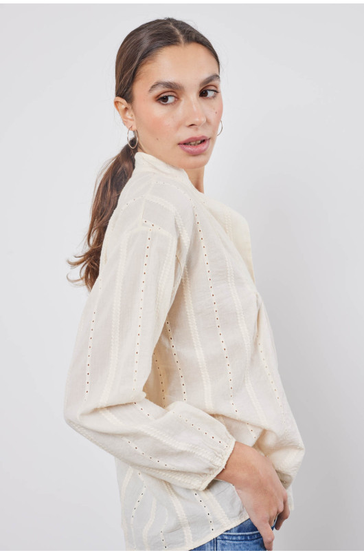 EMBROIDERED ANGLAISE SHIRT - 4