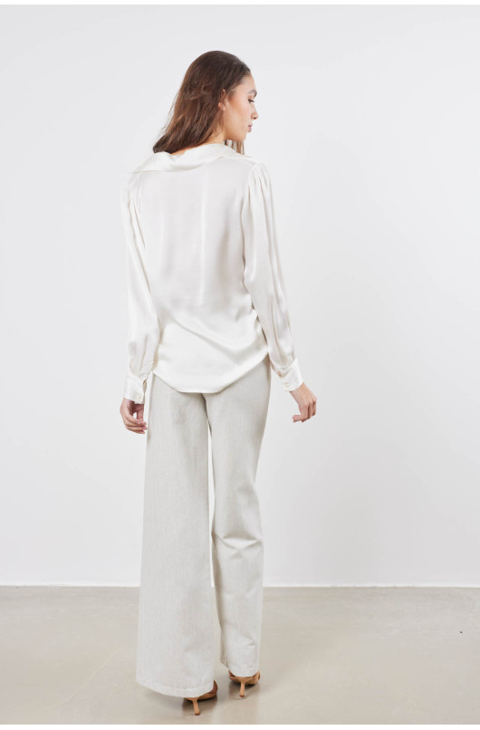 Satijnen blouse - 8