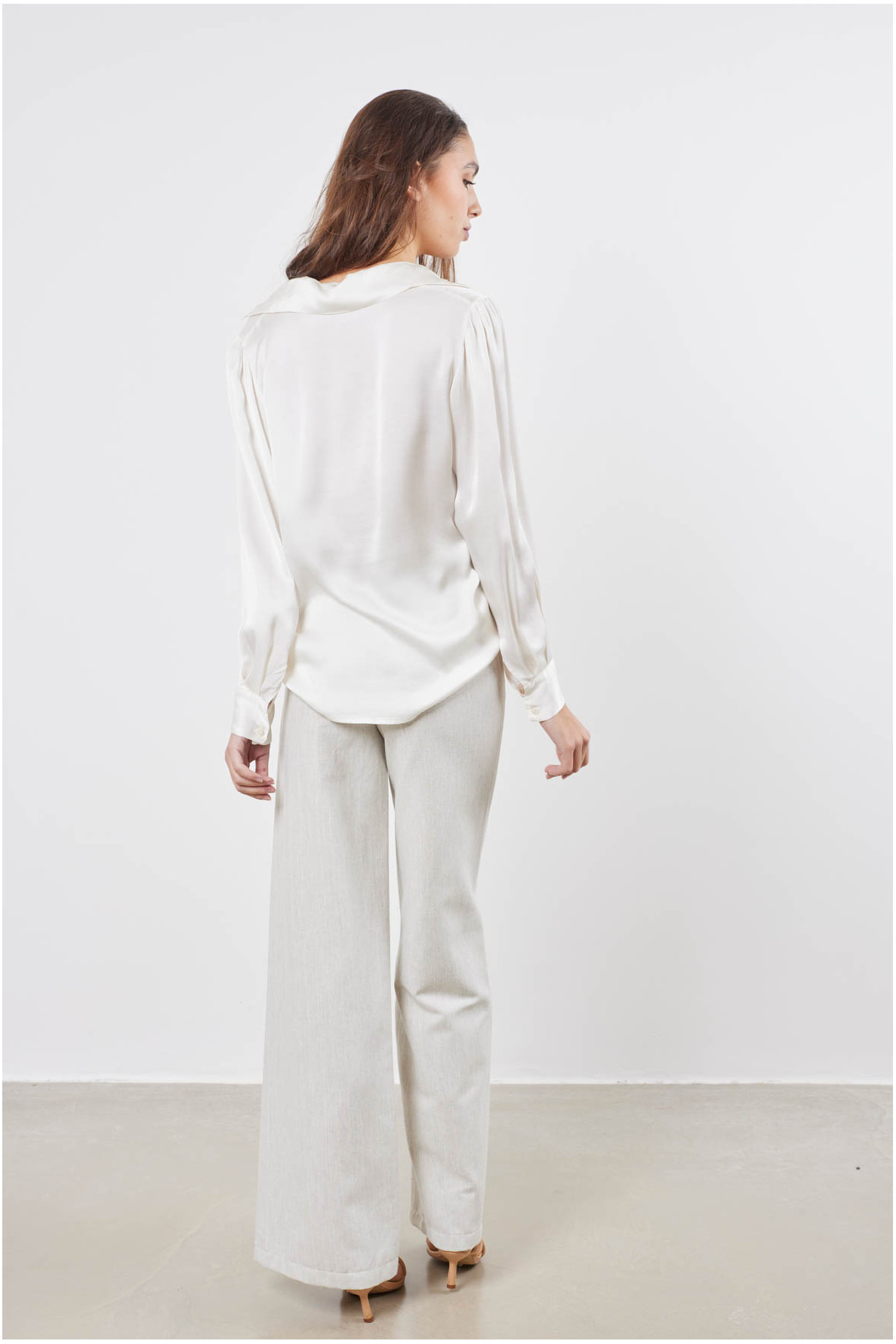 Satijnen blouse - 8