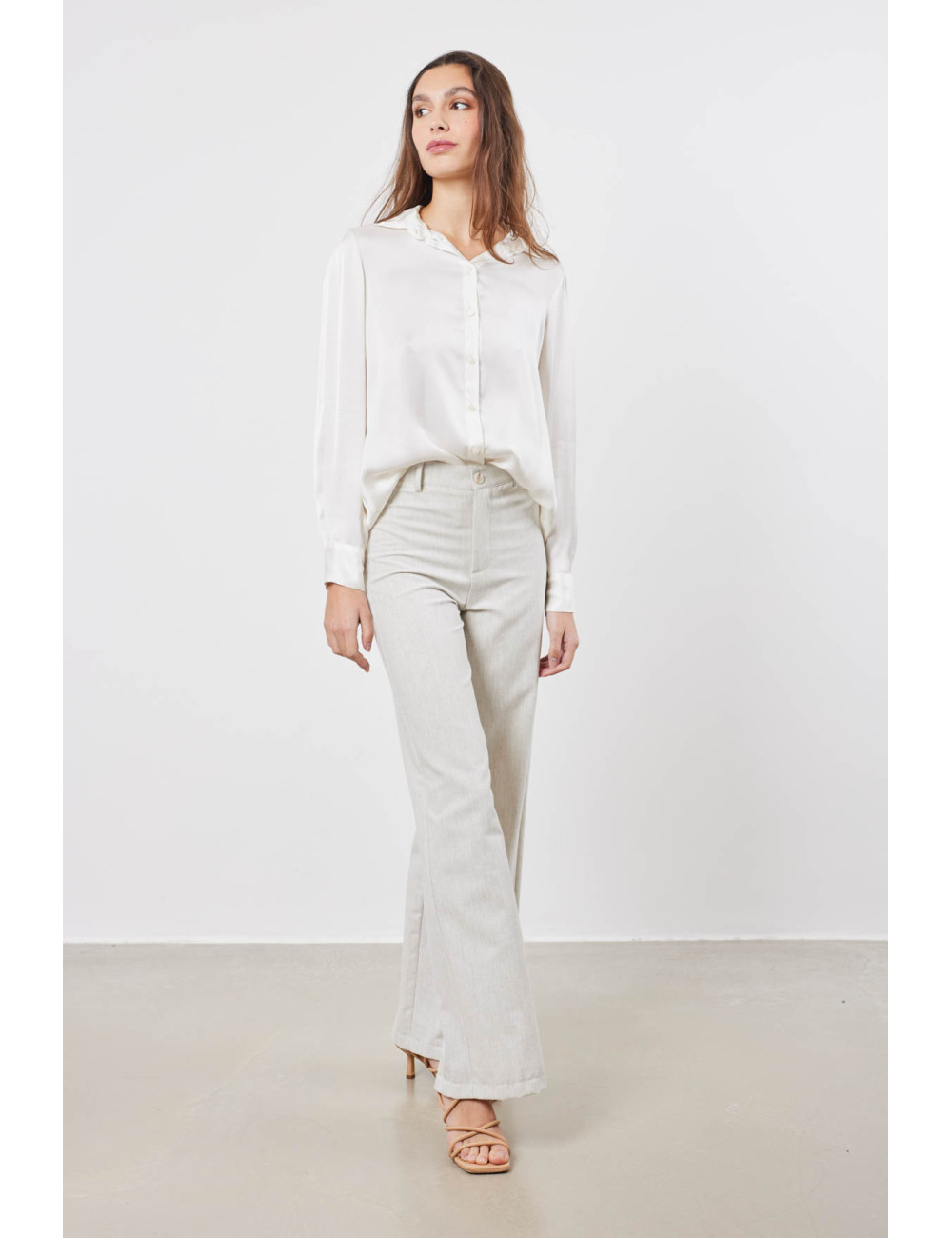 Satijnen blouse - 