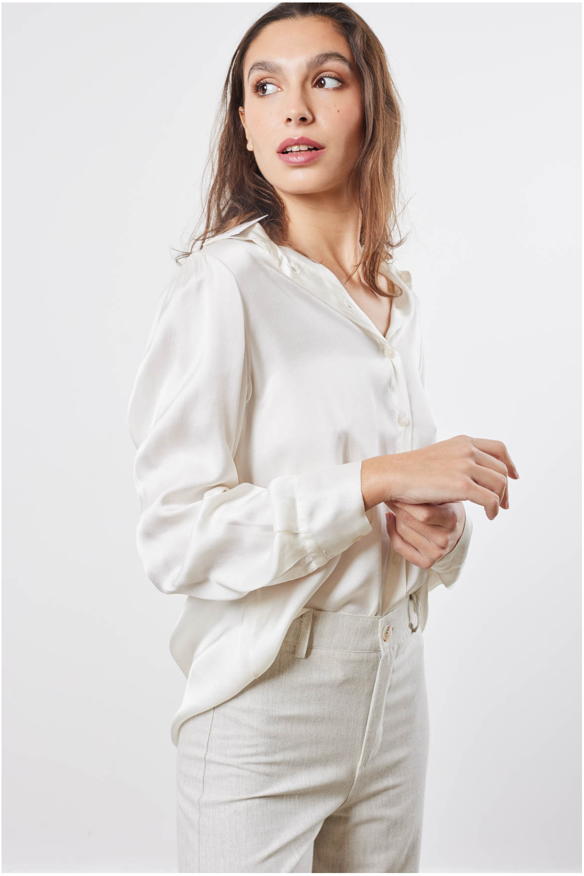 Satijnen blouse - 6