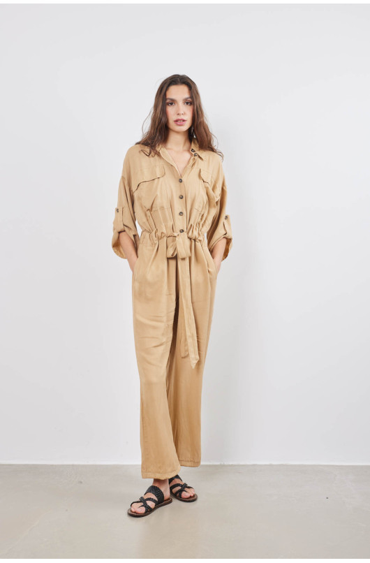 BELTED OVERALLS - 5 - Love@me - 5 