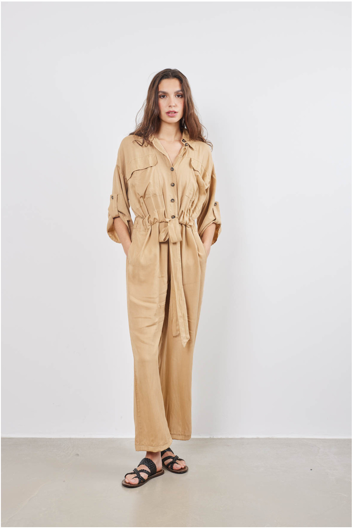 BELTED OVERALLS - 5