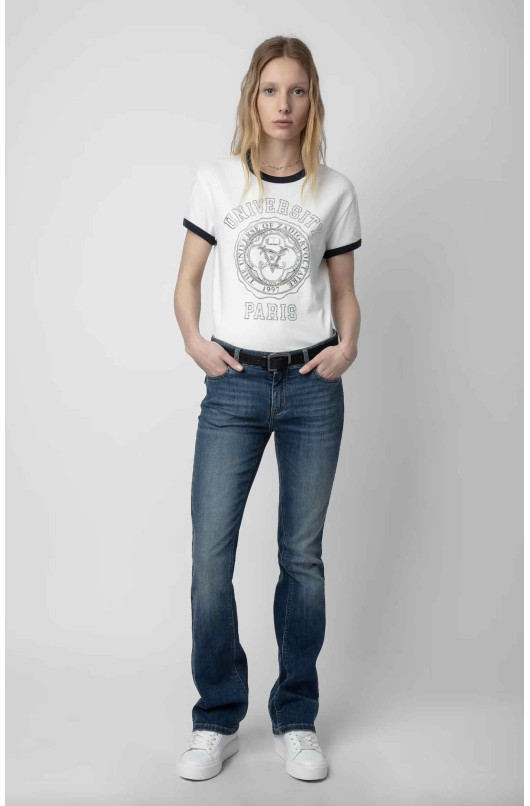 WALK UNIVERSITY STRASS T-SHIRT - 1 - Zadig & Voltaire - 1 