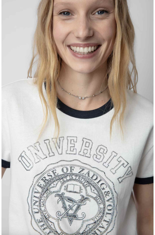 WALK UNIVERSITY STRASS T-SHIRT - 3 - Zadig & Voltaire - 3 