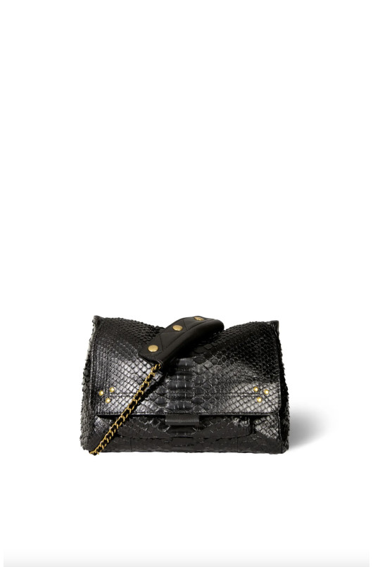 LULU M BAG - BLACK PYTHON - 2 - Jérôme Dreyfuss - 2 