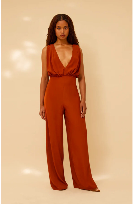 JUMPSUIT VAN CRÊPE DE CHINE - 1 - Semicouture - 1 