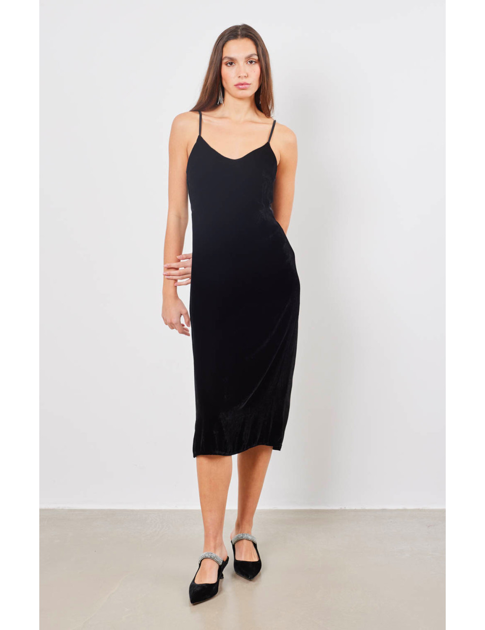DUNNE STRAPLESS JURK - 