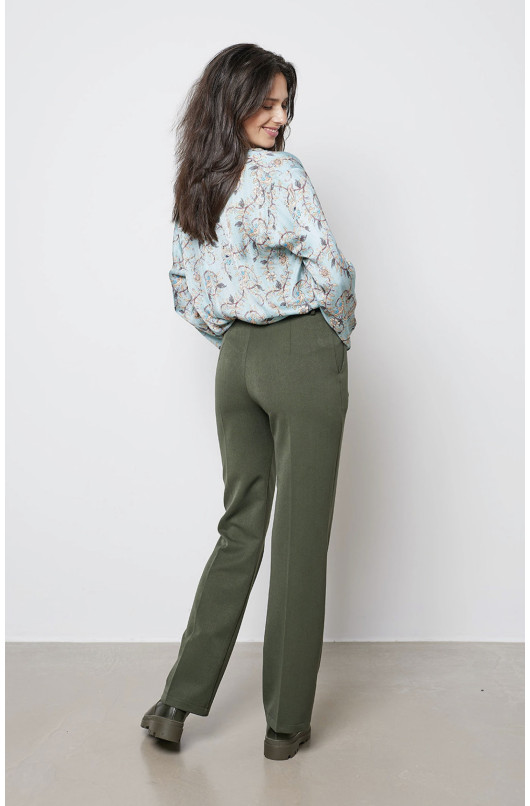 PANTALON CITY DROIT BOUTON - 2 - Love@me - 2 