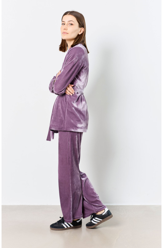 ELASTISCHE FLUWELEN BROEK - 7