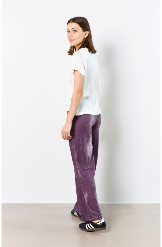ELASTISCHE FLUWELEN BROEK - 5