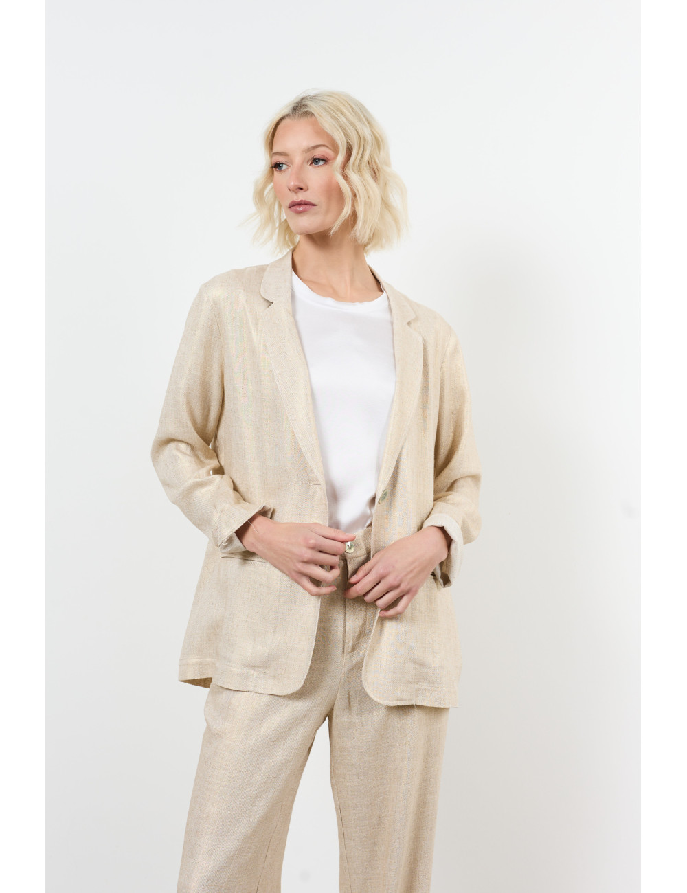 blazer lamine - 