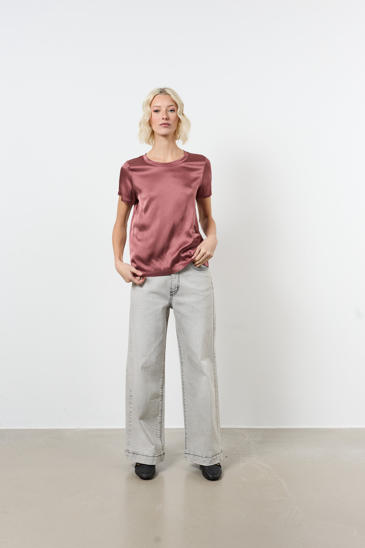 T-SHIRT MET RONDE HALS - 1