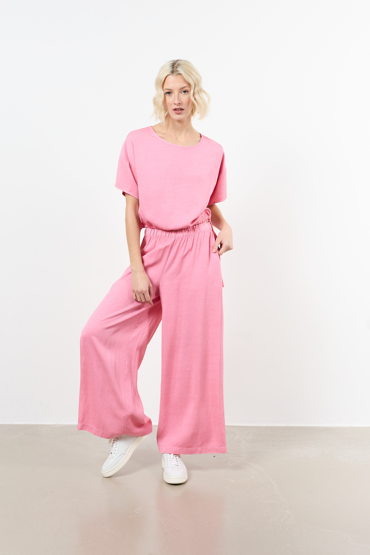blouse manches courtes resserre taille - 5