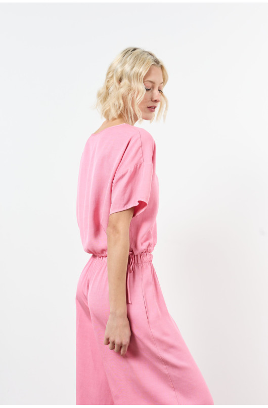 blouse manches courtes resserre taille - 6