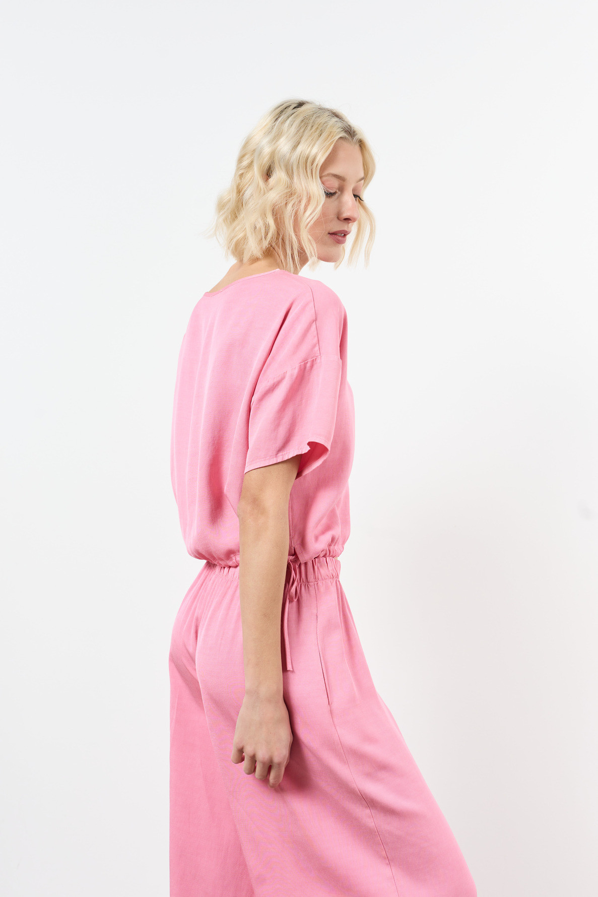 blouse manches courtes resserre taille - 6