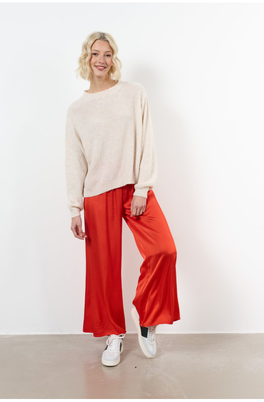 pantalon elastique satin - 3