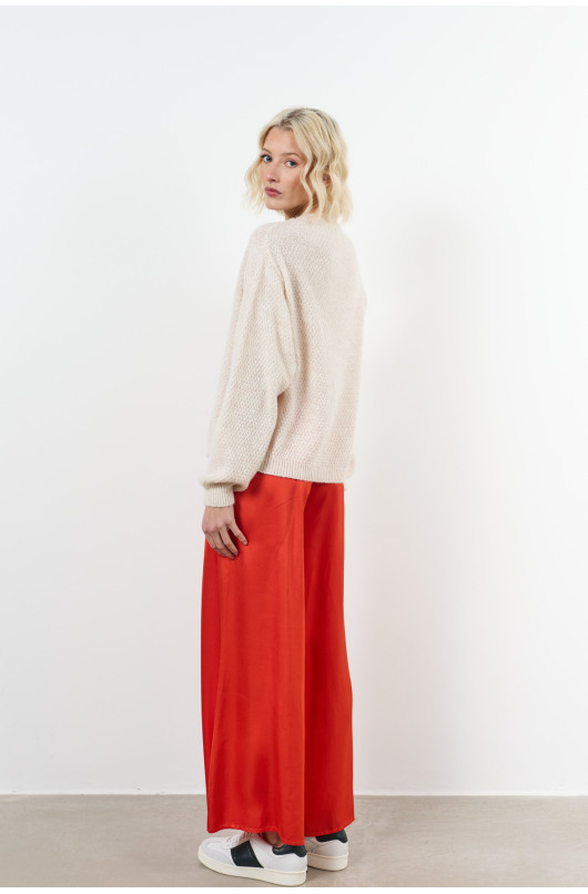 pantalon elastique satin - 4