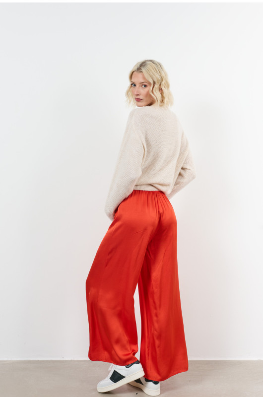 pantalon elastique satin - 5