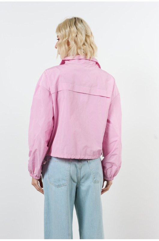 blouson zippe elastique au bas - 6