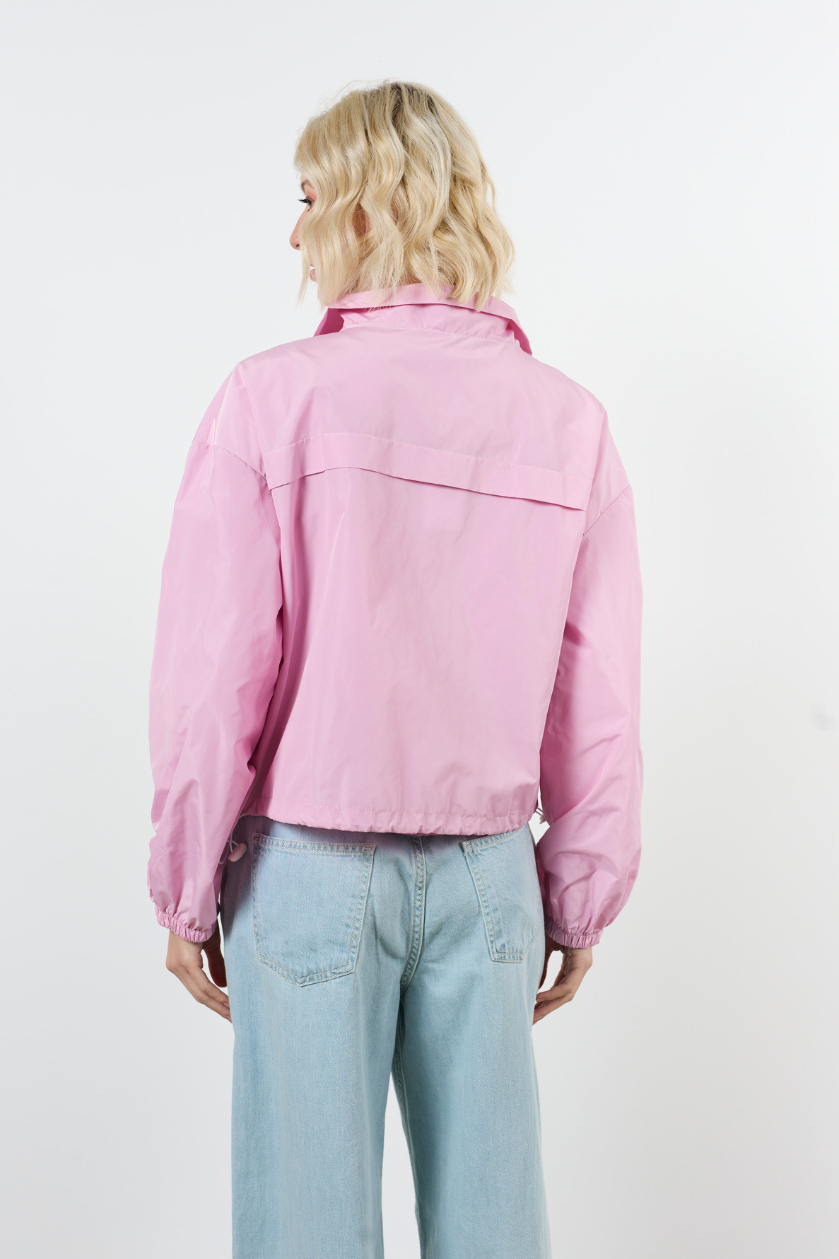 blouson zippe elastique au bas - 6