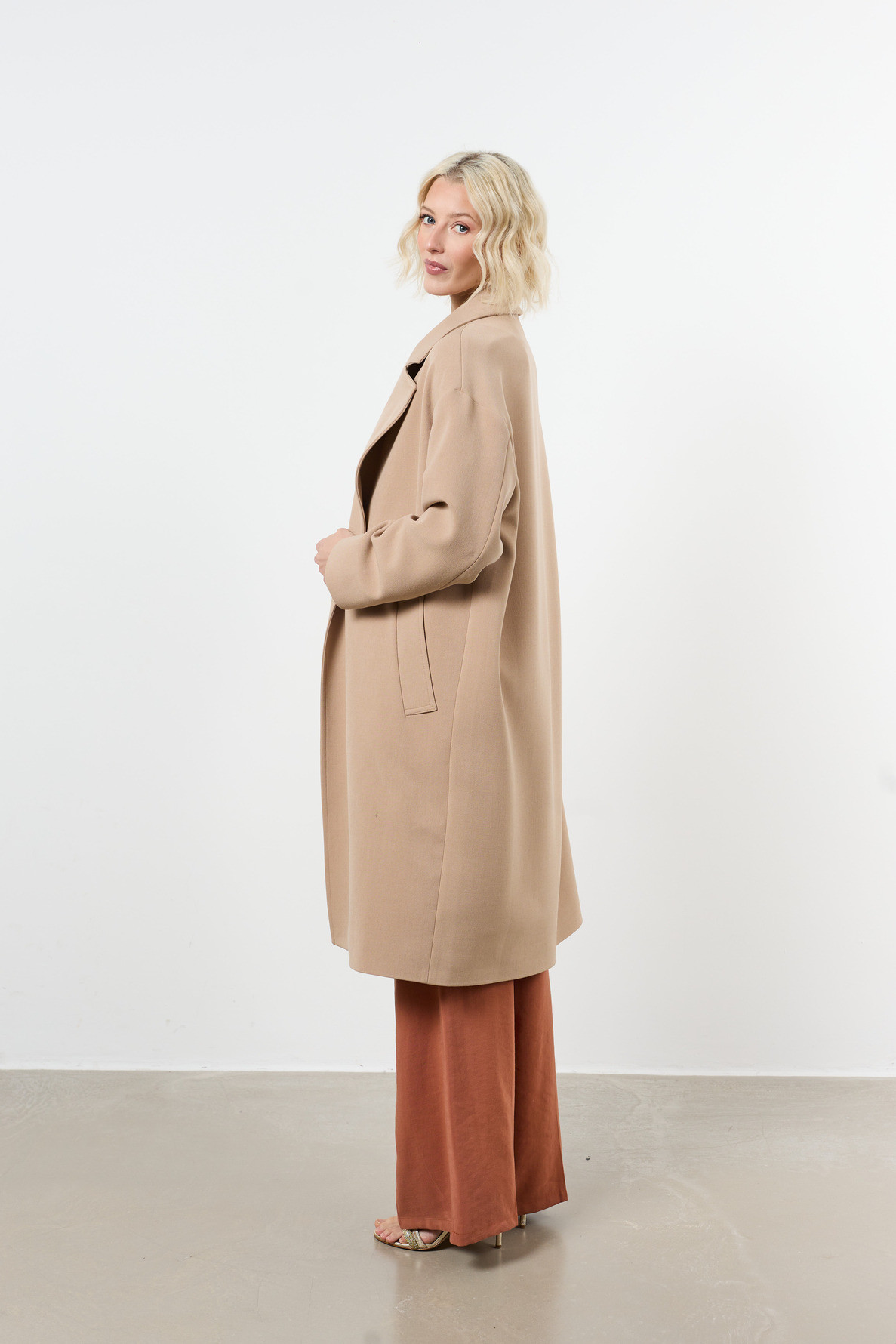 manteau oversize 2 poches plaquees - 4