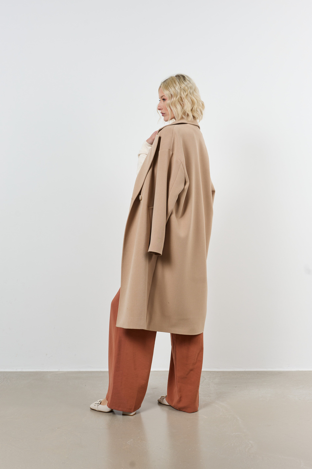 manteau oversize 2 poches plaquees - 6